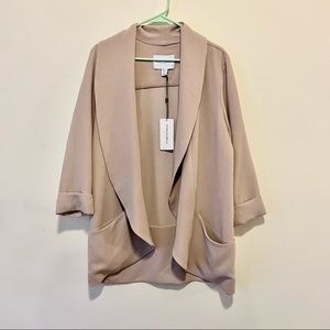 NWT Blush draped blazer